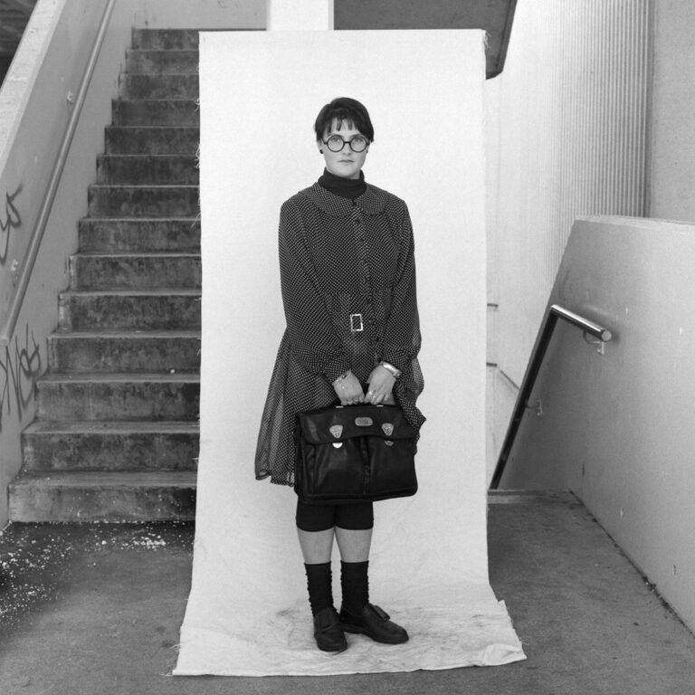 Documentary portrait of people in the Belconnen Mall, Canberra, 1990. Part of a historical series by Spiros Coutroubas exploring Australian social spaces and 20th century urban life.