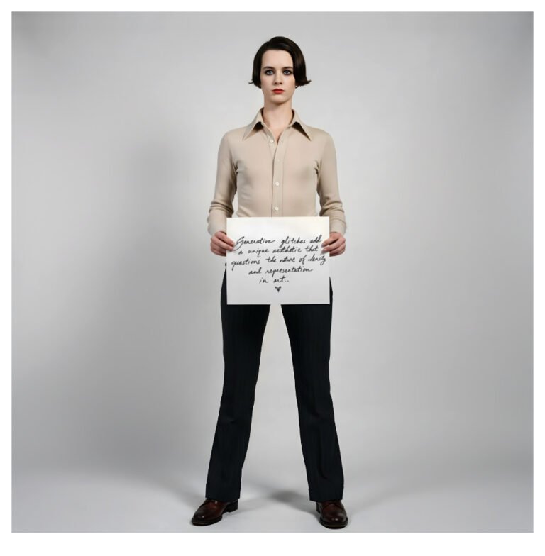 RESEMBLANCE: Generative glitches add a unique aesthetic that questions the nature of identity and representation