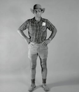 Photographic portrait from the Canberra Show in 1990. Part of a historical series by Spiros Coutroubas exploring 20th century life in Australia through the human image.