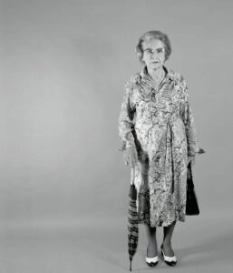 A photographic portrait from the Canberra Show in 1990. Part of a historical series by Spiros Coutroubas exploring 20th century life in Australia through the human image.