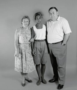 A photographic portrait from the Canberra Show in 1990. Part of a historical series by Spiros Coutroubas exploring 20th century life in Australia through the human image.