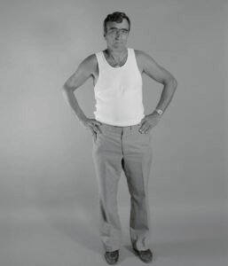 A photographic portrait from the Canberra Show in 1990. Part of a historical series by Spiros Coutroubas exploring 20th century life in Australia through the human image.