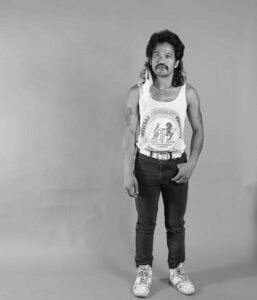 Photographic portrait from the Canberra Show in 1990. Part of a historical series by Spiros Coutroubas exploring 20th century life in Australia through the human image.