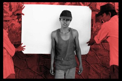 Photographic portrait – one of a series by Spiros Coutroubas documenting cyclo drivers in Saigon, Vietnam, 1997 Photographic portrait – one of a series by Spiros Coutroubas documenting cyclo drivers in Saigon, Vietnam, 1997