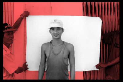 Photographic portrait – one of a series by Spiros Coutroubas documenting cyclo drivers in Saigon, Vietnam, 1997 Photographic portrait – one of a series by Spiros Coutroubas documenting cyclo drivers in Saigon, Vietnam, 1997