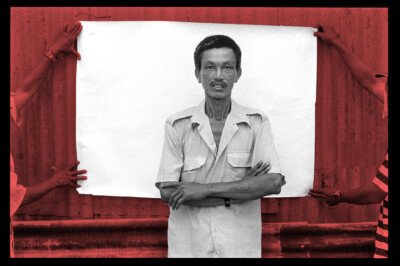 Photographic portrait – one of a series by Spiros Coutroubas documenting cyclo drivers in Saigon, Vietnam, 1997 Photographic portrait – one of a series by Spiros Coutroubas documenting cyclo drivers in Saigon, Vietnam, 1997