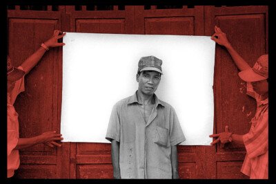 Photographic portrait – one of a series by Spiros Coutroubas documenting cyclo drivers in Saigon, Vietnam, 1997 Photographic portrait – one of a series by Spiros Coutroubas documenting cyclo drivers in Saigon, Vietnam, 1997
