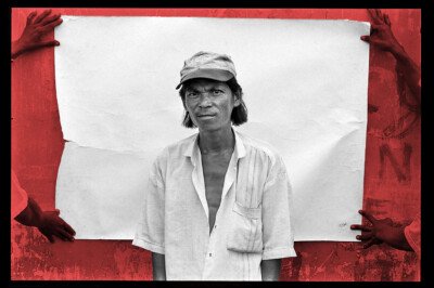 Photographic portrait – one of a series by Spiros Coutroubas documenting cyclo drivers in Saigon, Vietnam, 1997 Photographic portrait – one of a series by Spiros Coutroubas documenting cyclo drivers in Saigon, Vietnam, 1997