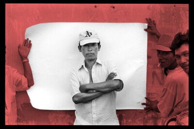 Photographic portrait – one of a series by Spiros Coutroubas documenting cyclo drivers in Saigon, Vietnam, 1997 Photographic portrait – one of a series by Spiros Coutroubas documenting cyclo drivers in Saigon, Vietnam, 1997