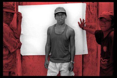 Photographic portrait – one of a series by Spiros Coutroubas documenting cyclo drivers in Saigon, Vietnam, 1997 Photographic portrait – one of a series by Spiros Coutroubas documenting cyclo drivers in Saigon, Vietnam, 1997