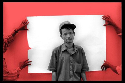 Photographic portrait – one of a series by Spiros Coutroubas documenting cyclo drivers in Saigon, Vietnam, 1997 Photographic portrait – one of a series by Spiros Coutroubas documenting cyclo drivers in Saigon, Vietnam, 1997